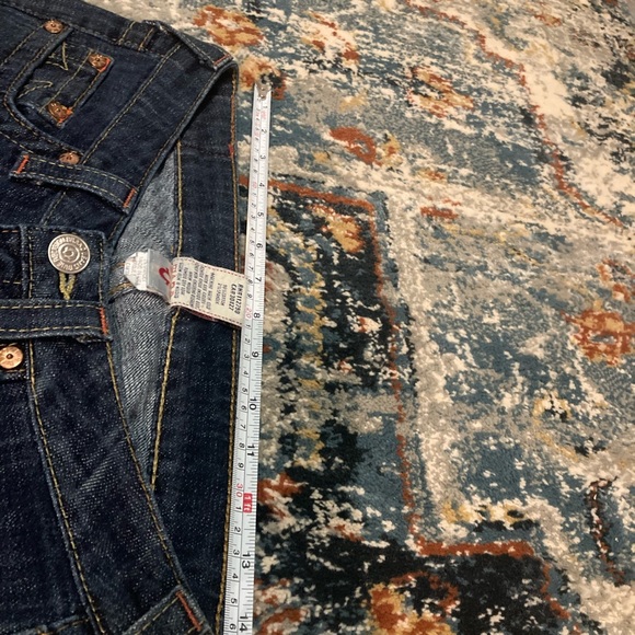 GUC True Religion Jeans size 28 flare dark wash - Picture 6 of 11